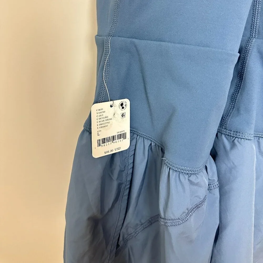 FREE PEOPLE Movement Righteous Runsie in Skyline Size Large NWT - Picture 6 of 8
